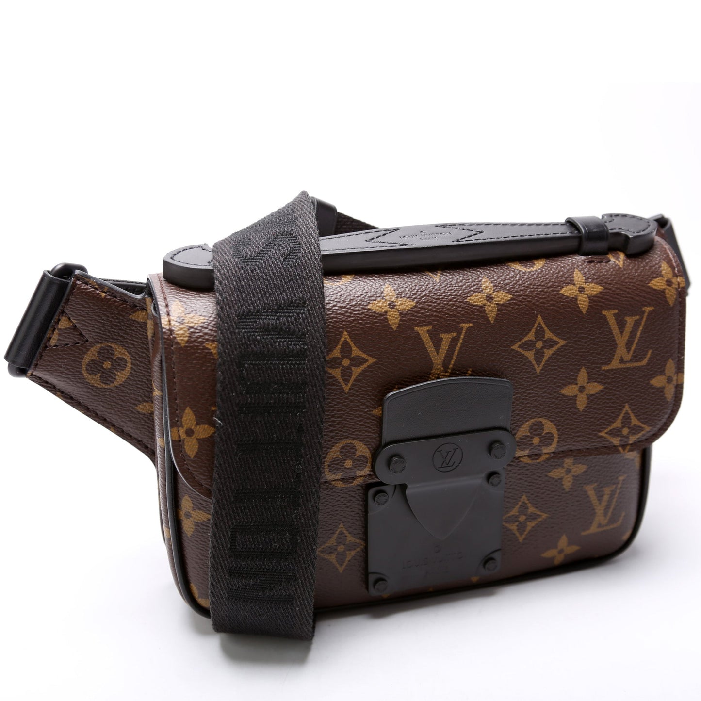 Louis Vuitton S Lock Sling Bag Monogram Macassar