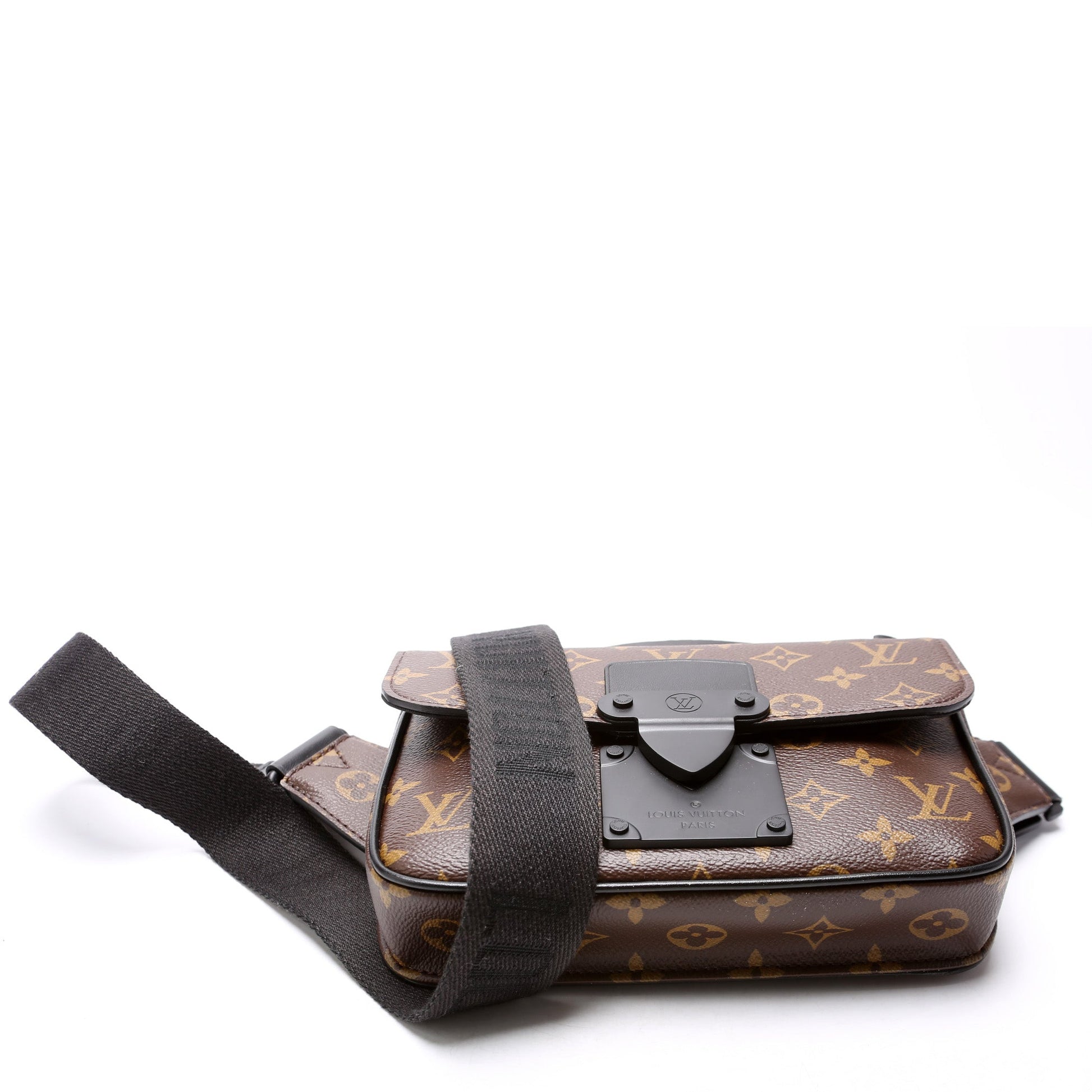 Louis Vuitton S Lock Sling Bag Monogram Macassar