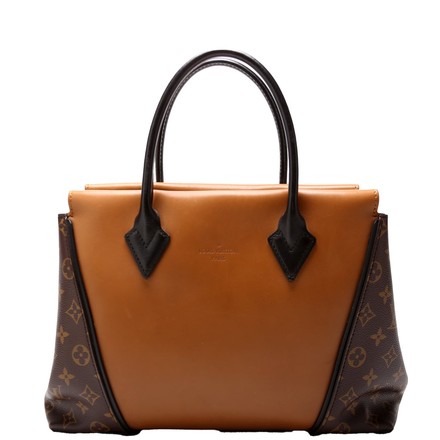 Louis Vuitton W Tote PM Cuir Orfevre Tote Monogram Brown
