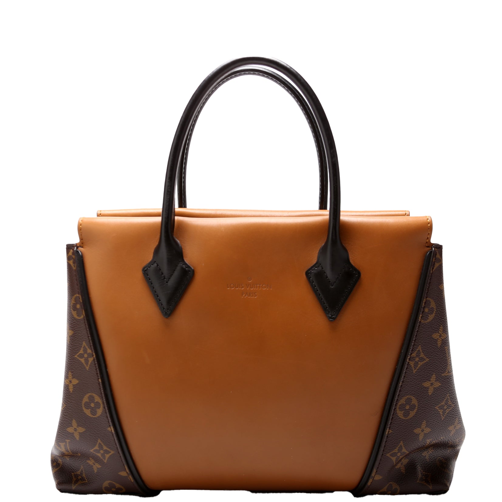 Louis Vuitton W Tote PM Cuir Orfevre Tote Monogram Brown