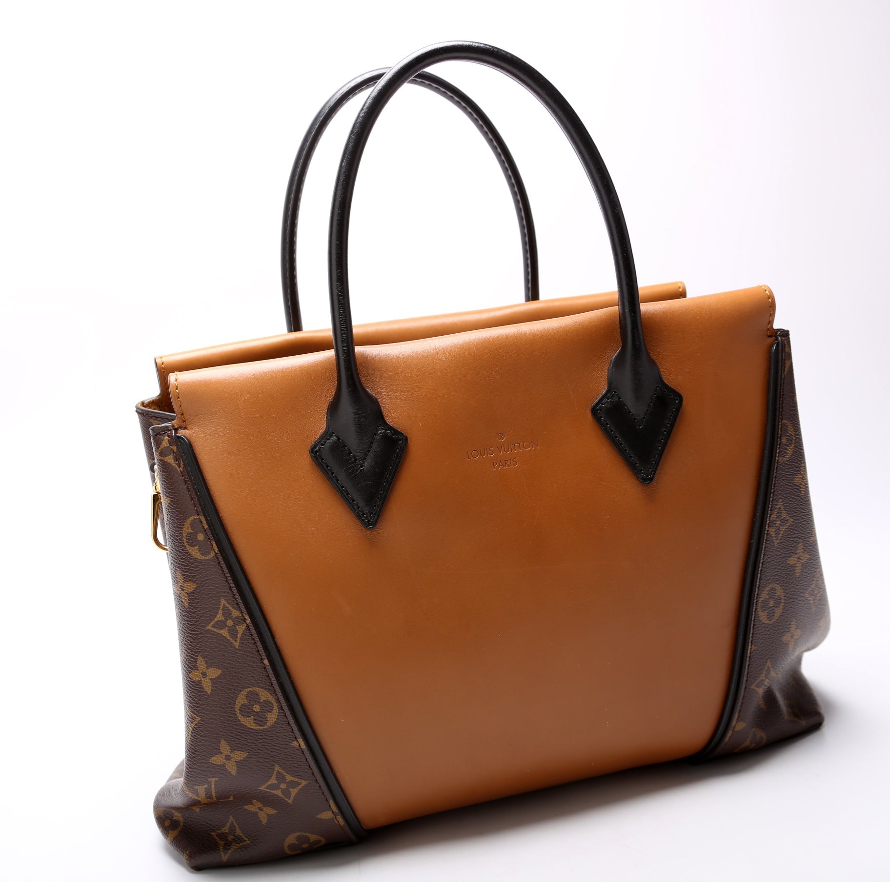 Louis Vuitton W Tote PM Cuir Orfevre Tote Monogram Brown
