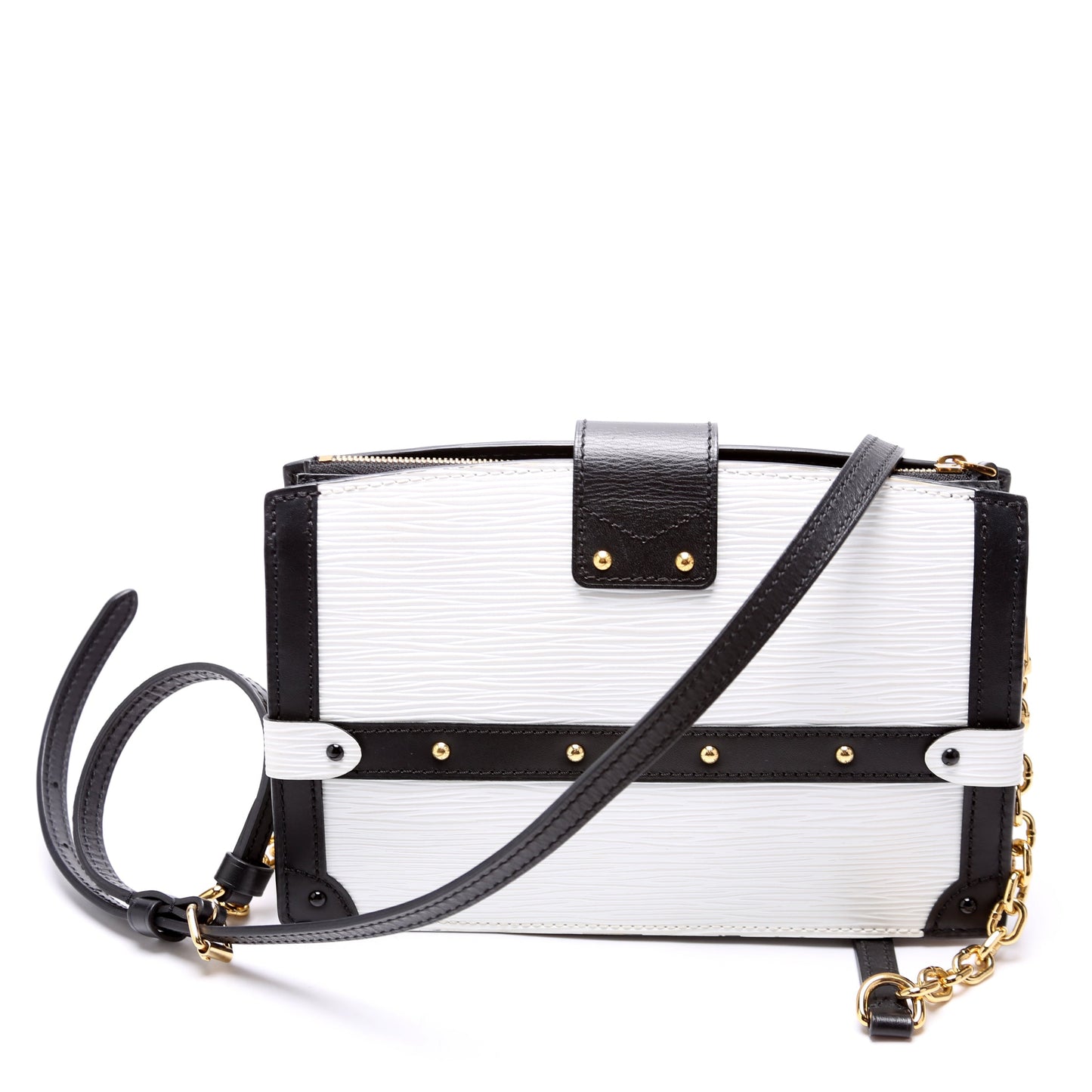 Louis Vuitton Trunk Clutch Epi White/Black
