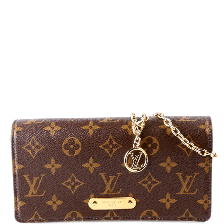 Louis Vuitton Wallet On Chain Lily Monogram