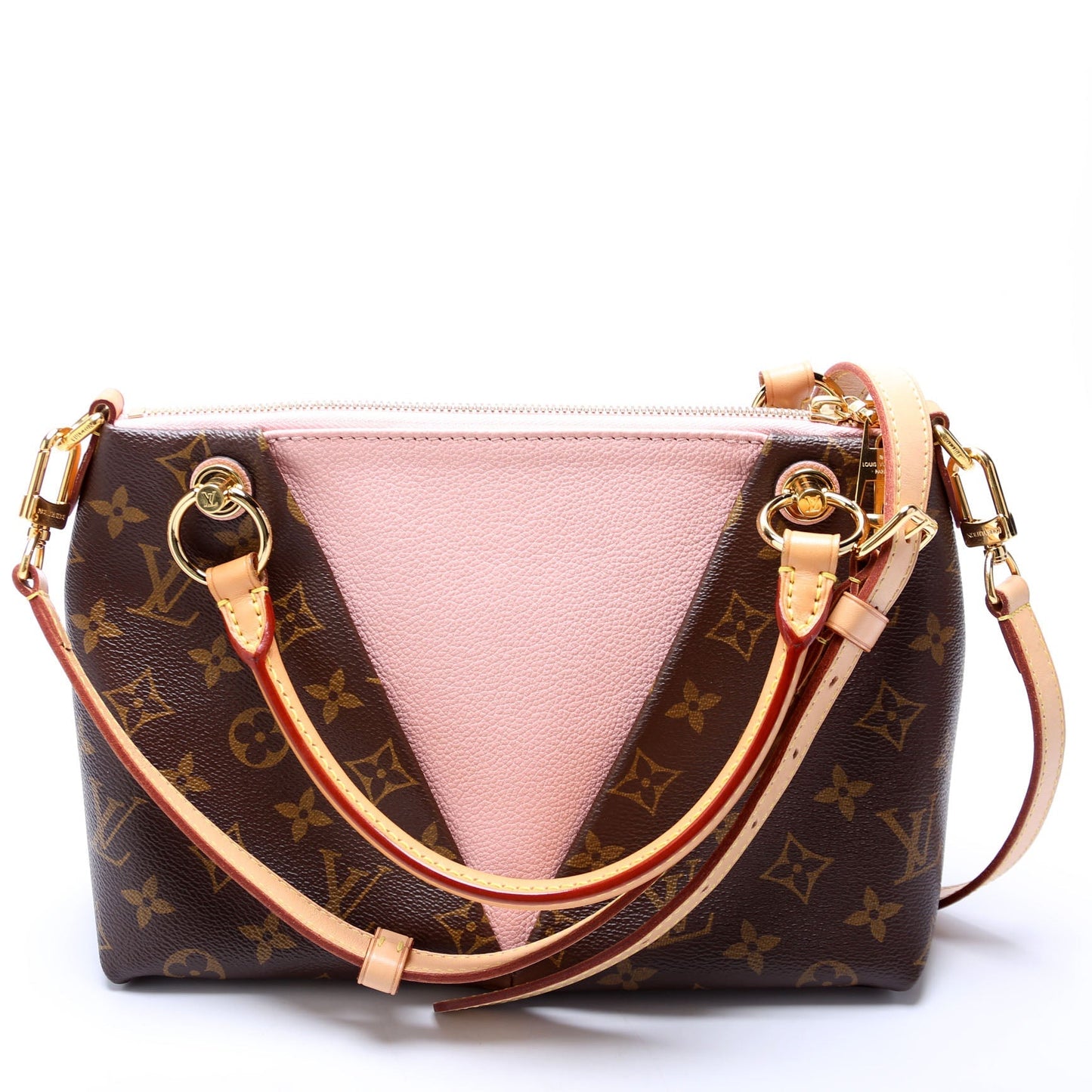 Louis Vuitton V Tote BB Monogram Pink