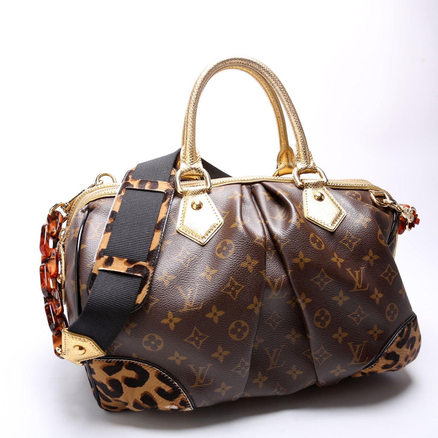 Louis Vuitton Stephen Bag Leopard Ponyhair Monogram