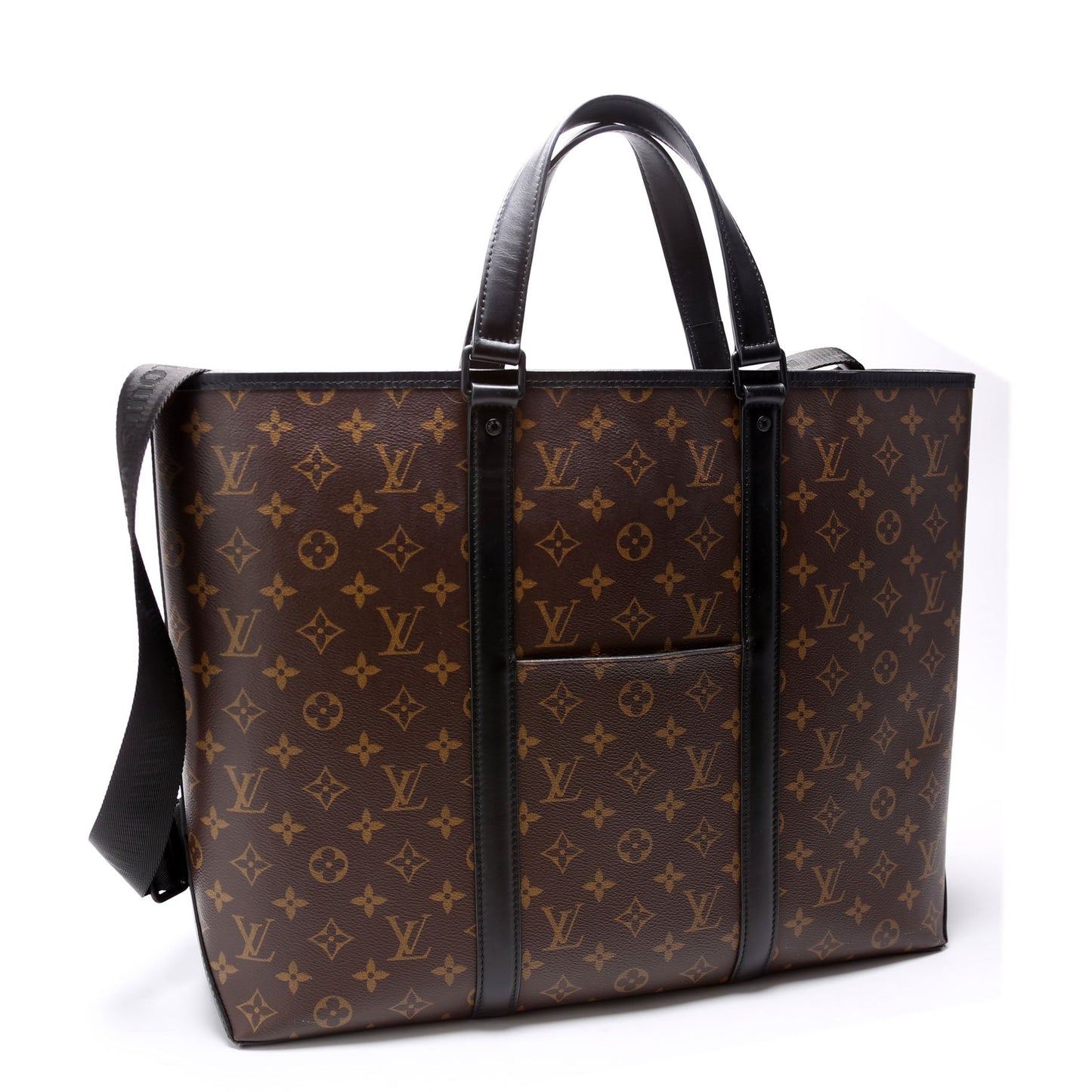 Louis Vuitton Weekend Tote GM Macassar Monogram Black