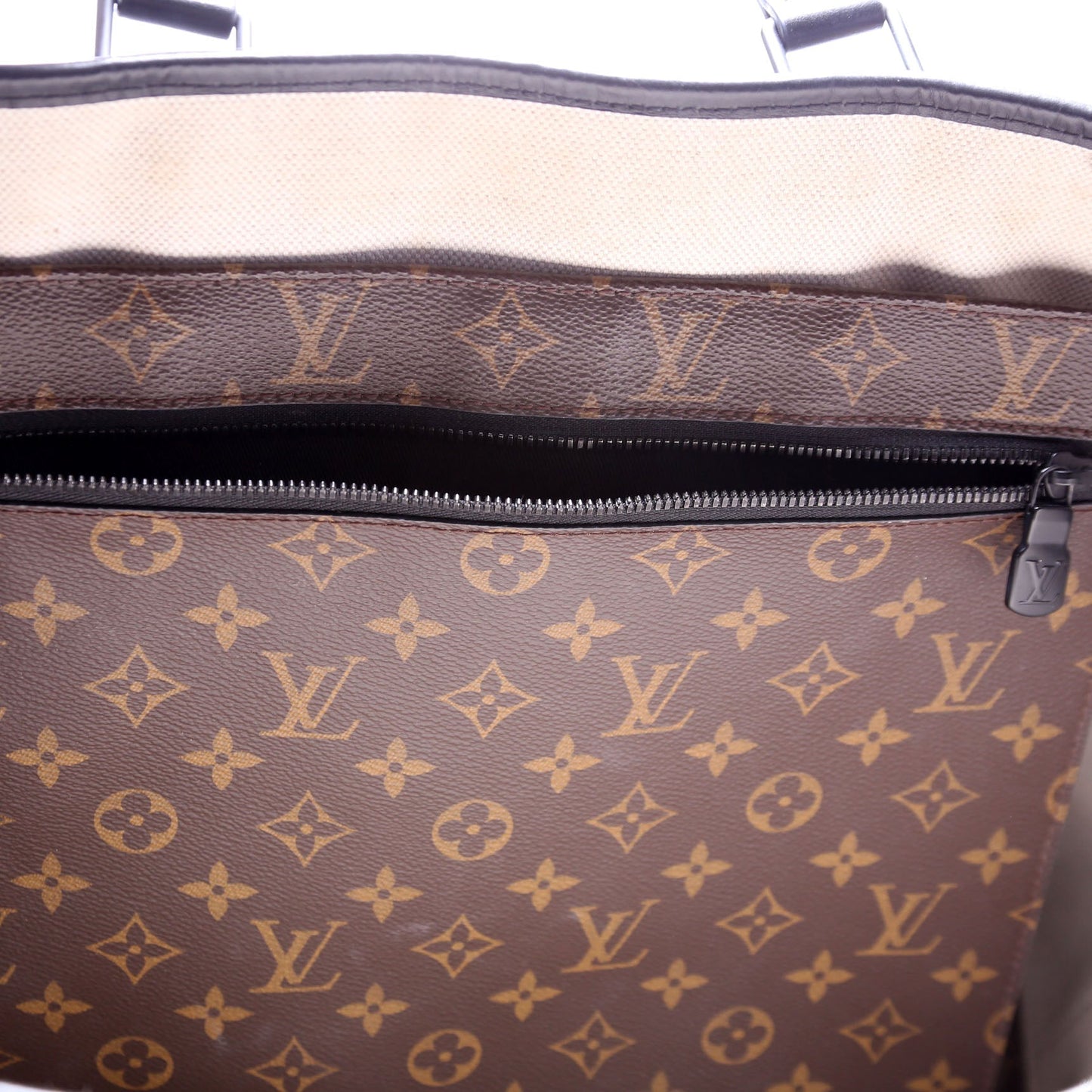 Louis Vuitton Weekend Tote GM Macassar Monogram Black