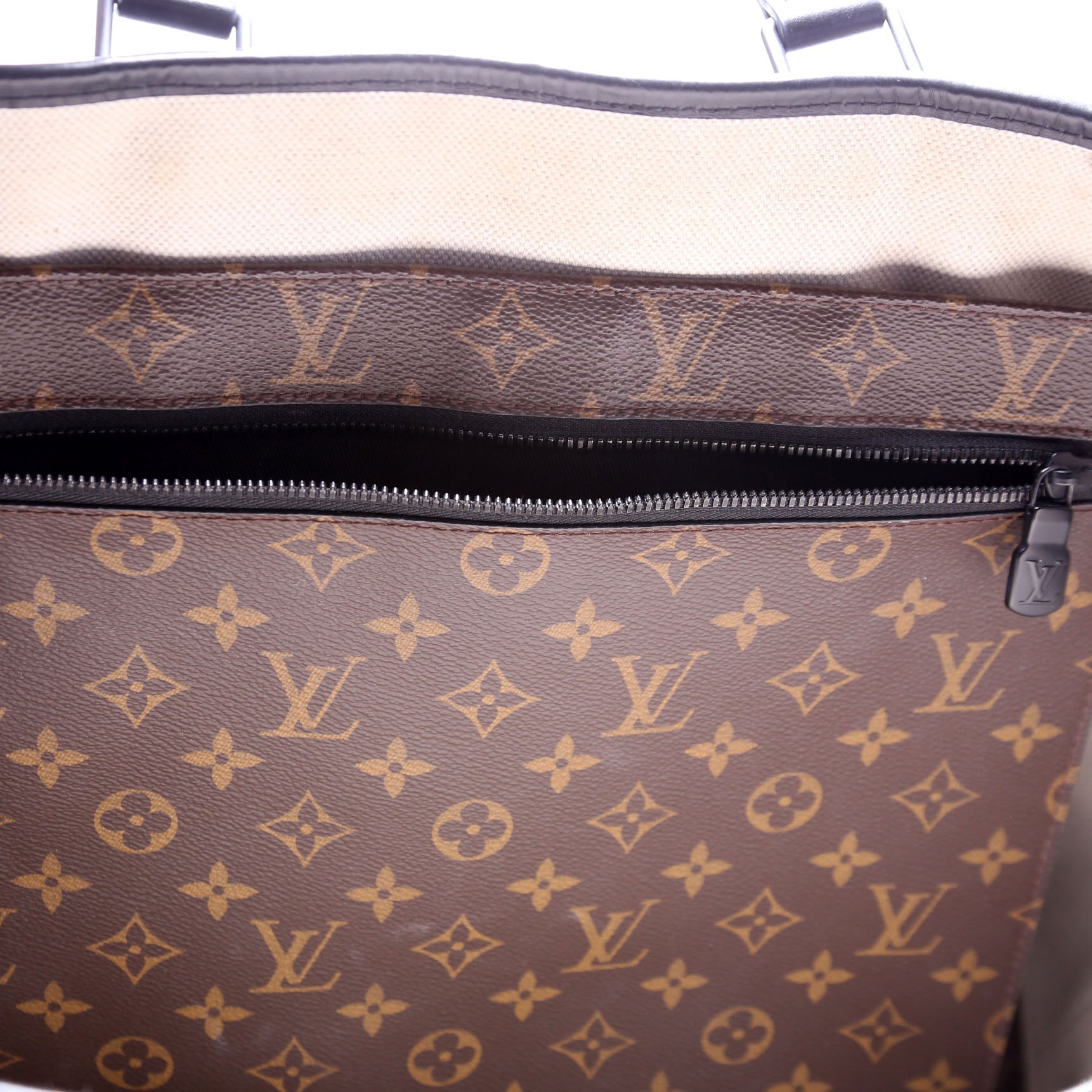 Louis Vuitton Weekend Tote GM Macassar Monogram Black