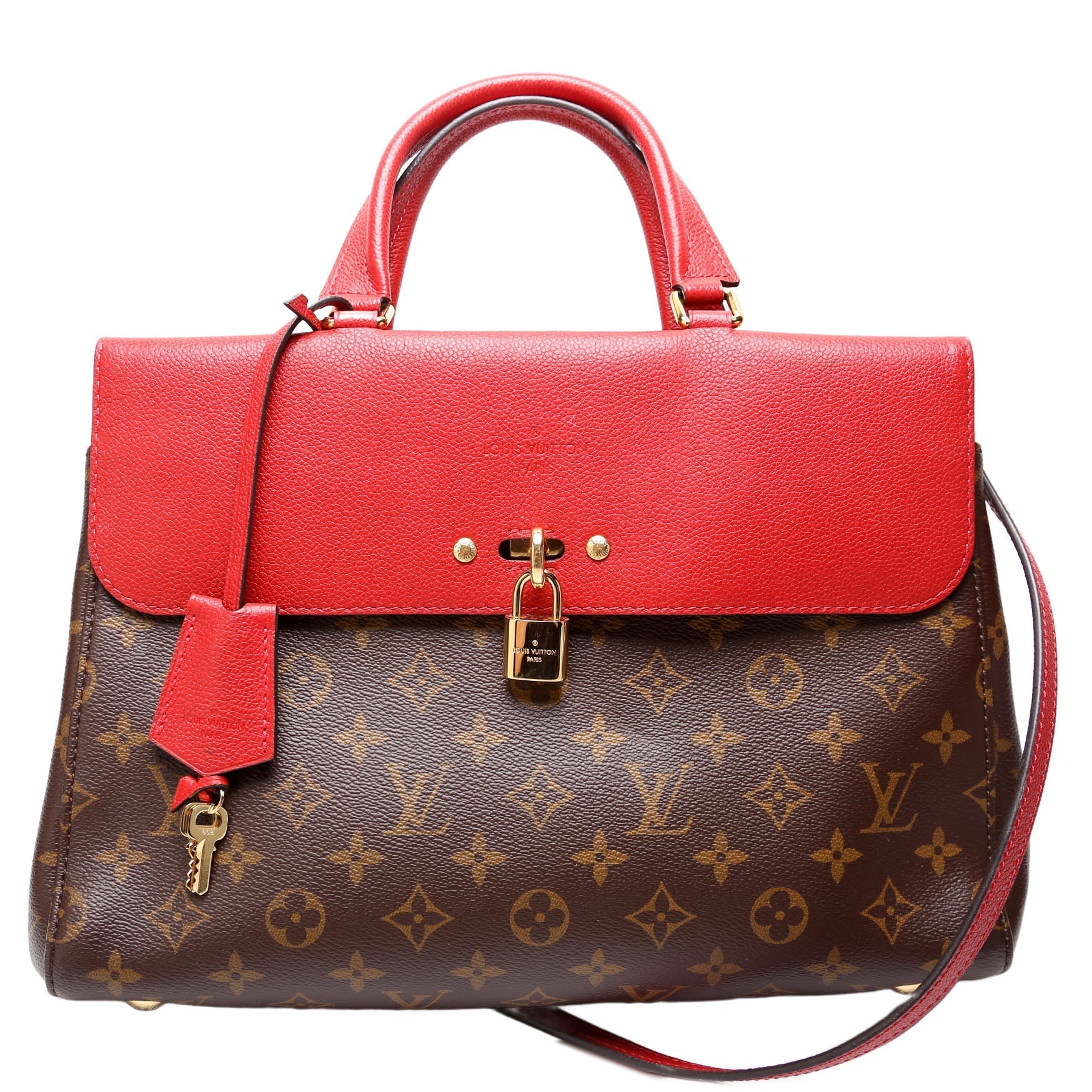 Louis Vuitton Venus Satchel Monogram Red