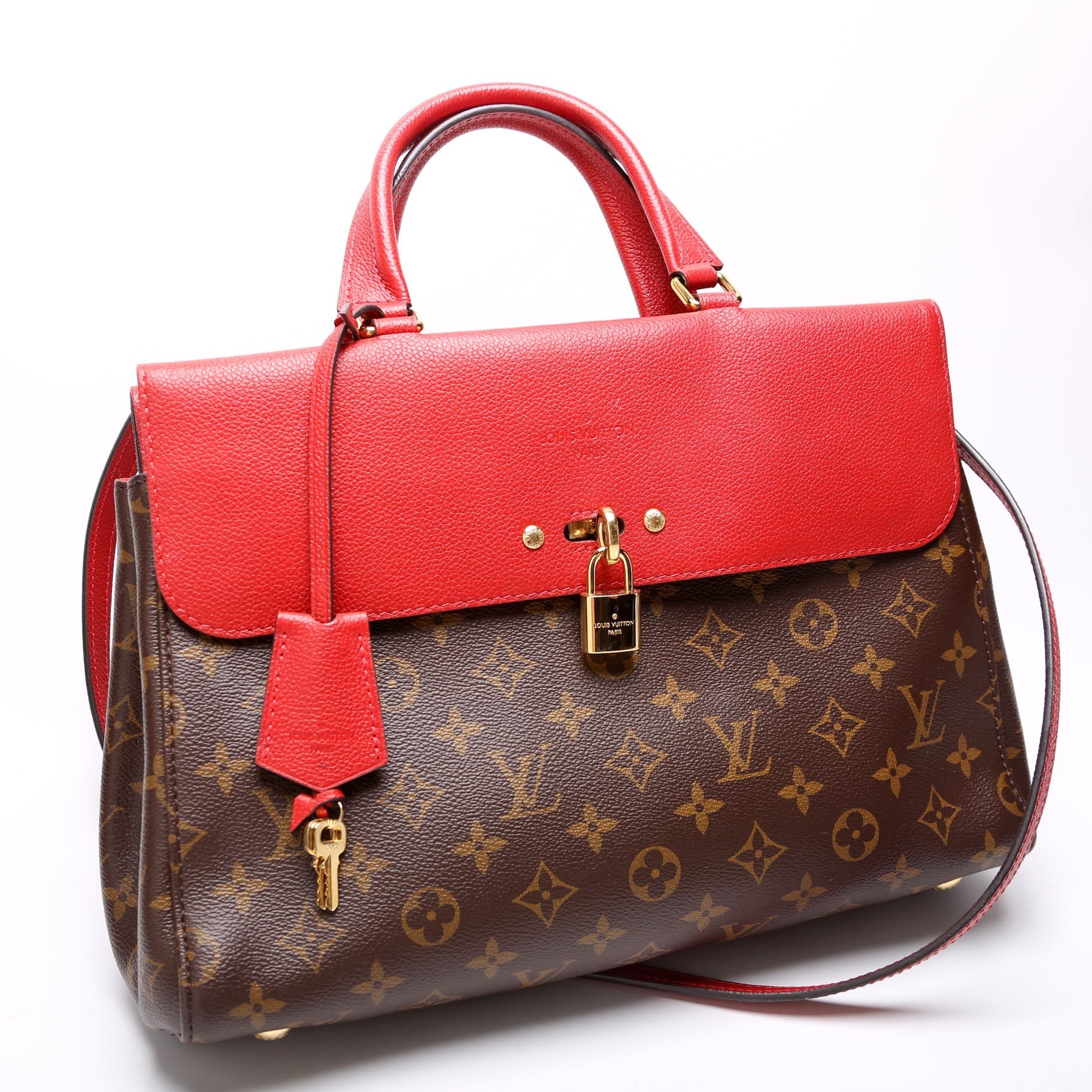 Louis Vuitton Venus Satchel Monogram Red