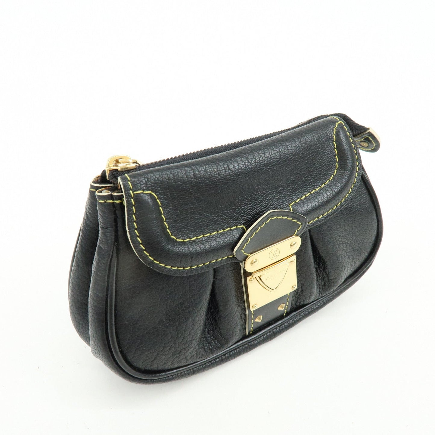 Louis Vuitton Suhari Mignon Leather Pouch Noir Black M91780
