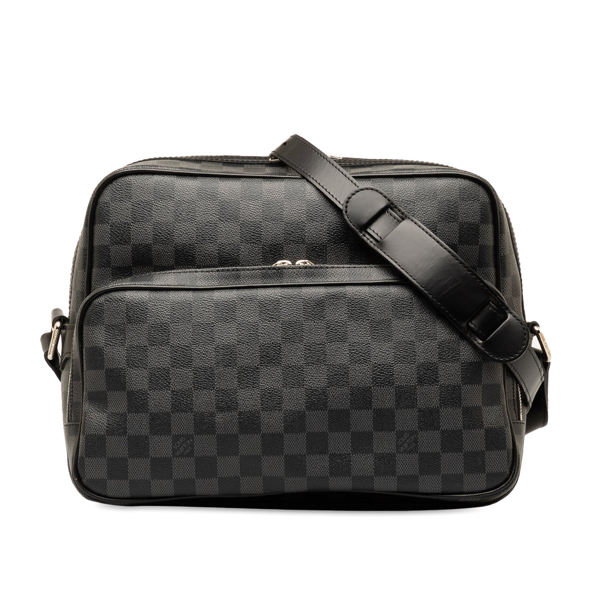 Black Louis Vuitton Damier Graphite Sac Leoh