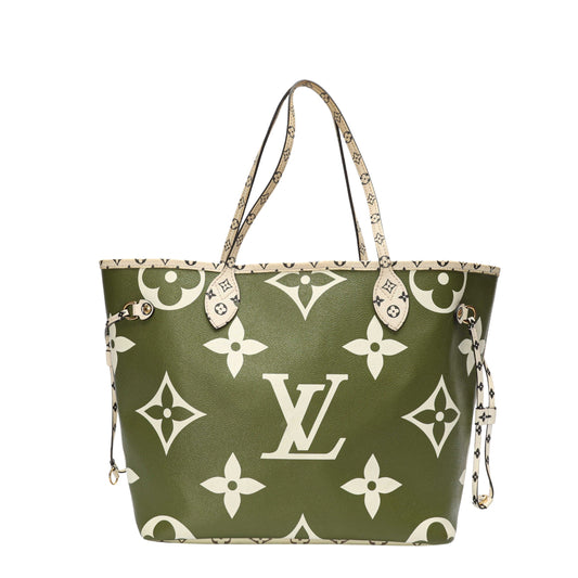 Louis Vuitton Olive Monogram Canvas Neverfull Bag