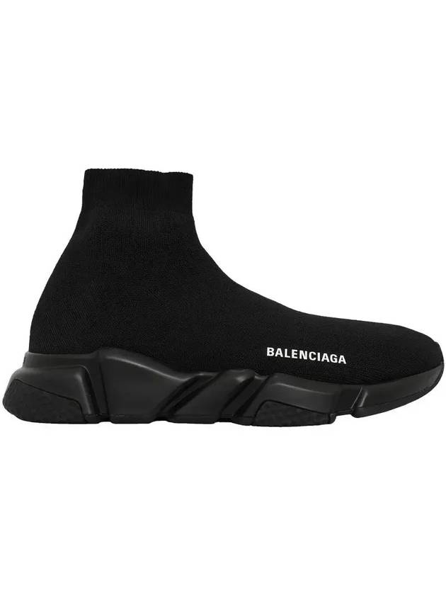 Luxury Balenciaga Trending 2025 Men's Speed Recycle Knit High-Top Sneakers Black