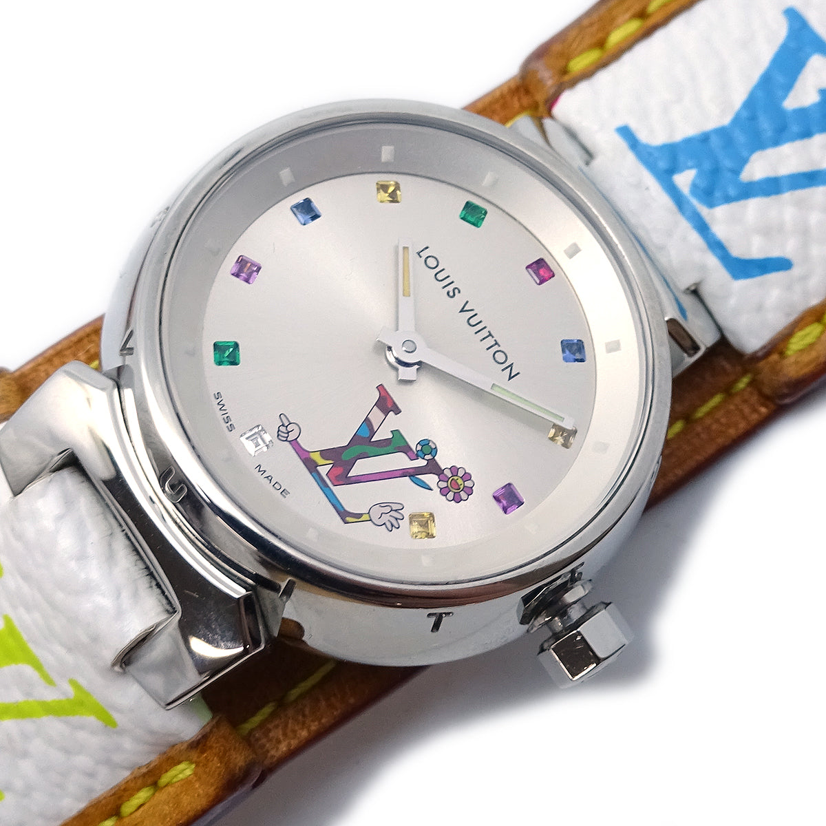 Louis Vuitton × Takashi Murakami Tambour Love Monogram Ref. Q12130
