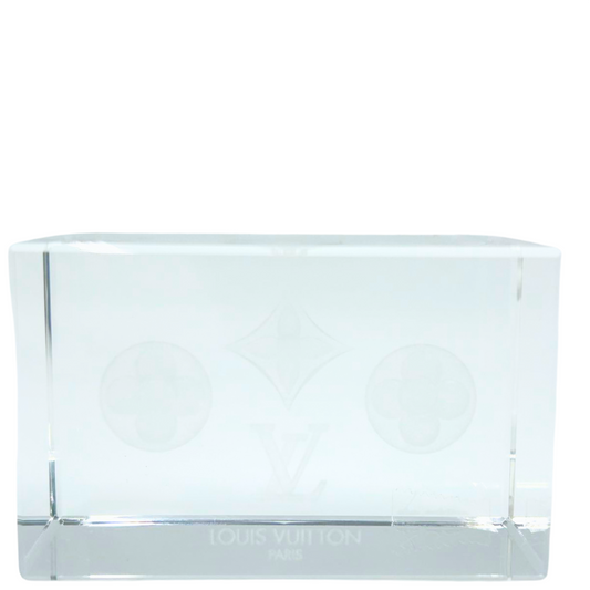 LOUIS VUITTONMonogram Paper Weight Glass