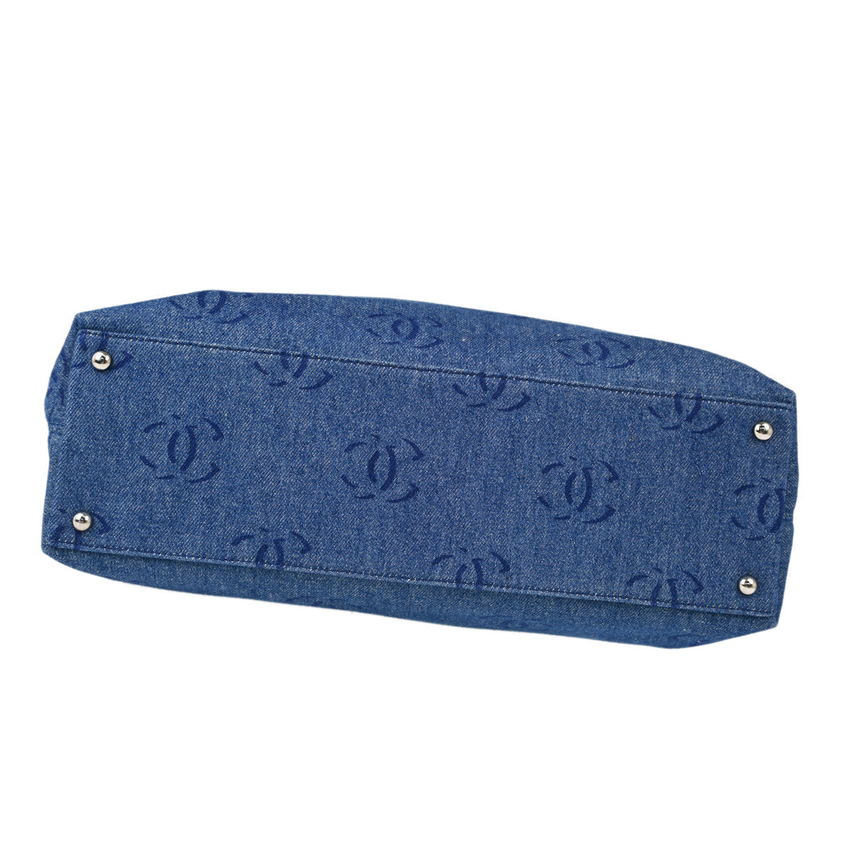 Chanel Blue Denim Tote Handbag