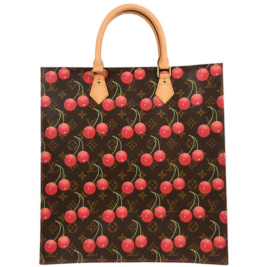 Louis Vuitton 2005 Monogram Cherry Sac Plat Tote Handbag M95010