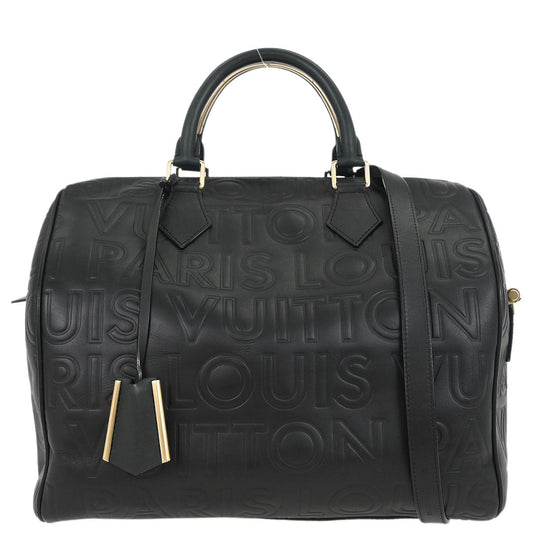 Louis Vuitton 2008 Black Leather Paris Pool Cube M95816