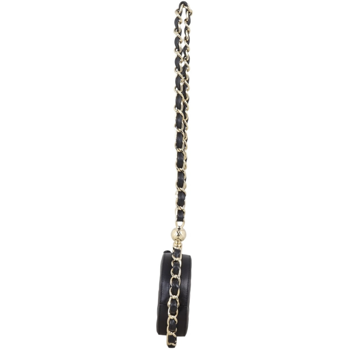 Chanel Frame Chain Around Quilted Round Mini Clutch
