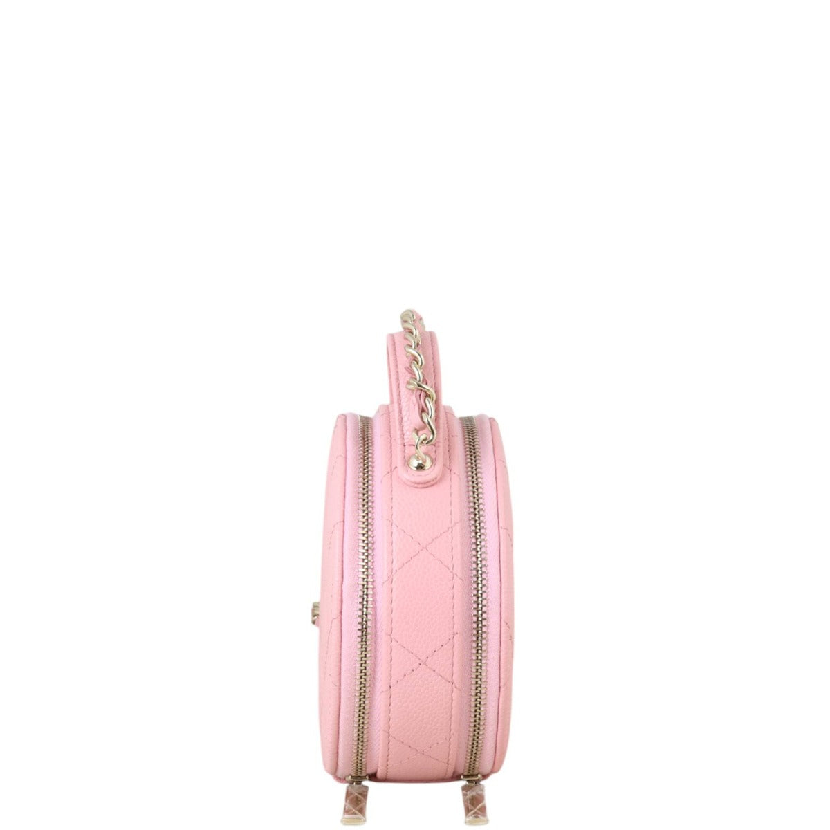 Chanel CC Top Handle Round Zipped Pouch on Chain