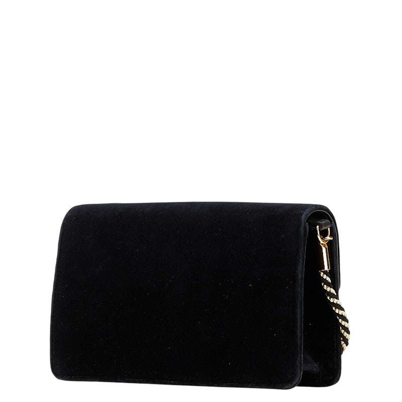 Gucci G Square Velour Shoulder Bag