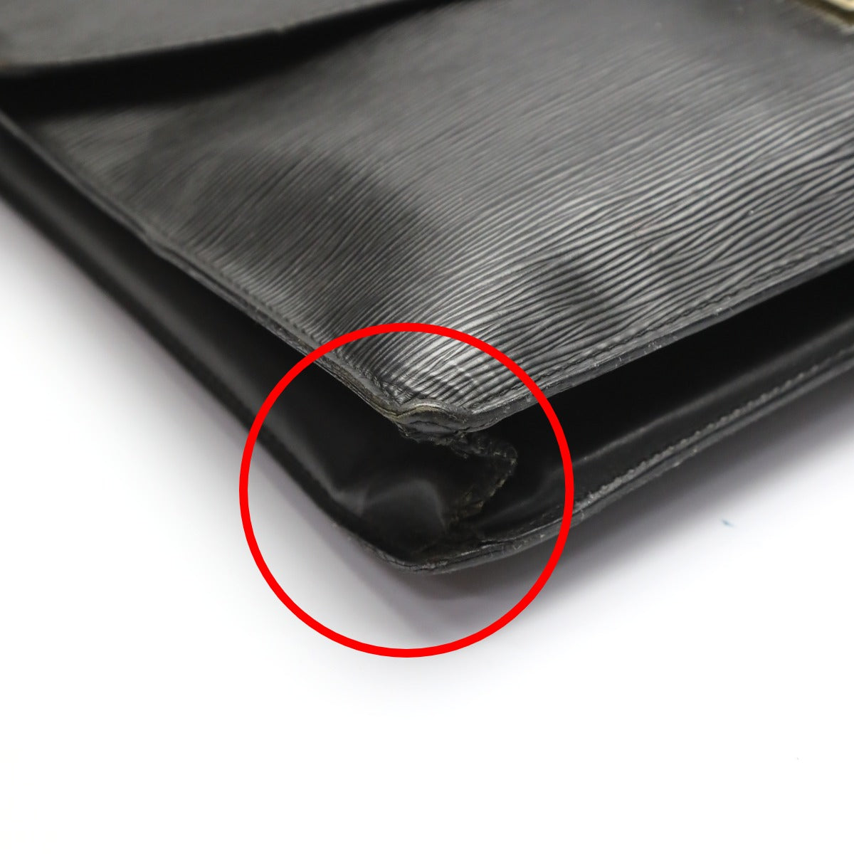 LOUIS VUITTON Business bag M54462 Epi Leather Noir Business bag Epi Porto de cuman bandouliere mens