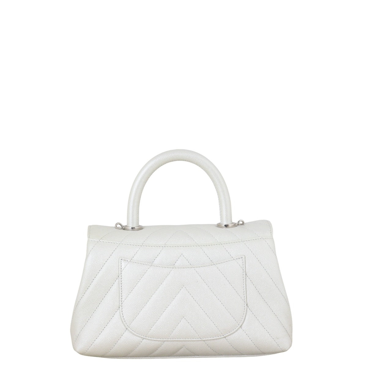 Chanel Coco Top Handle Mini Bag Chevron