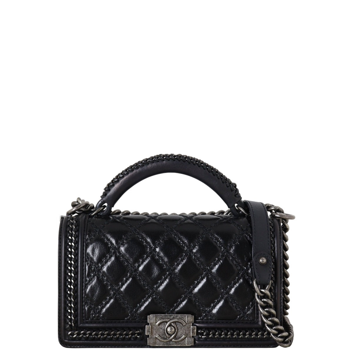 Chanel Boy Old Medium Top Handle Paris-Rome