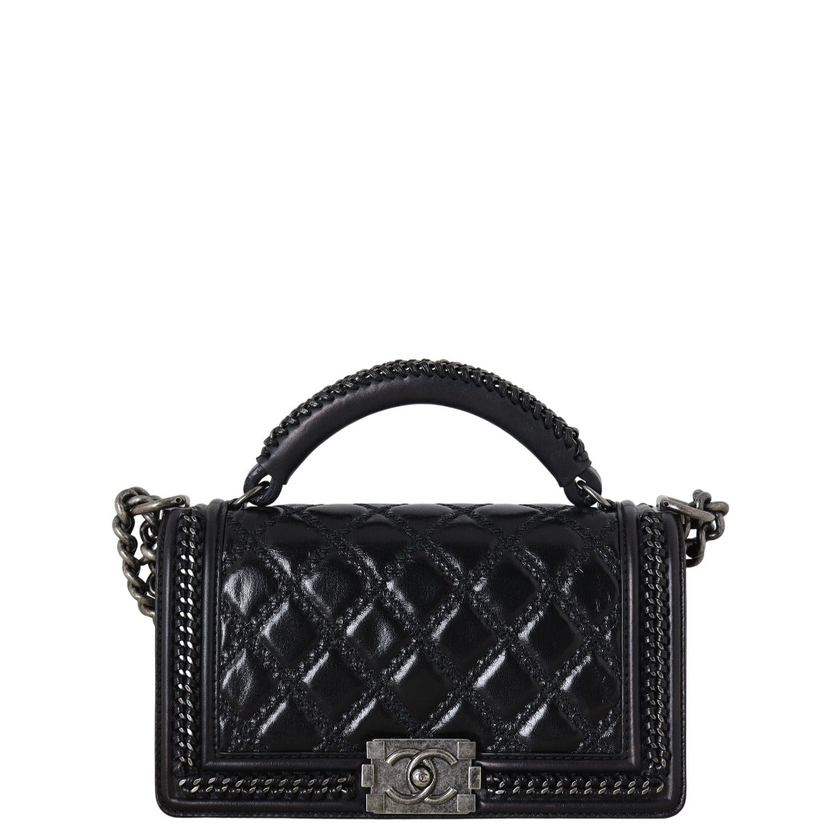 Chanel Boy Old Medium Top Handle Paris-Rome
