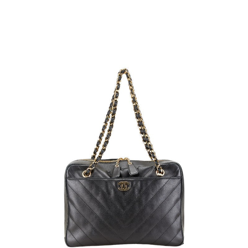 Chanel Coco Mark V Stitch Lambskin Shoulder Bag Classic Flap