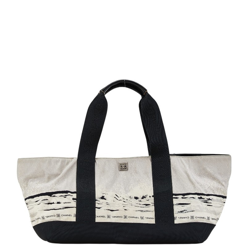 Chanel High Summer Coco Mark Nylon Tote Bag Classic Flap