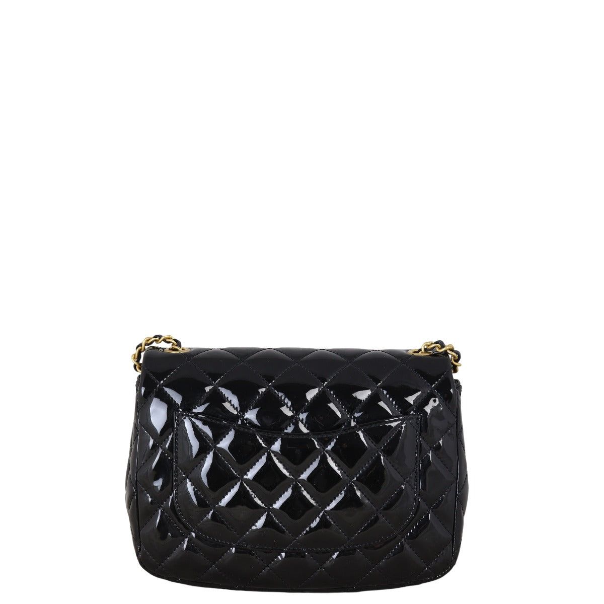 Chanel Coco de Toi Heart Chain Square Flap Bag Patent