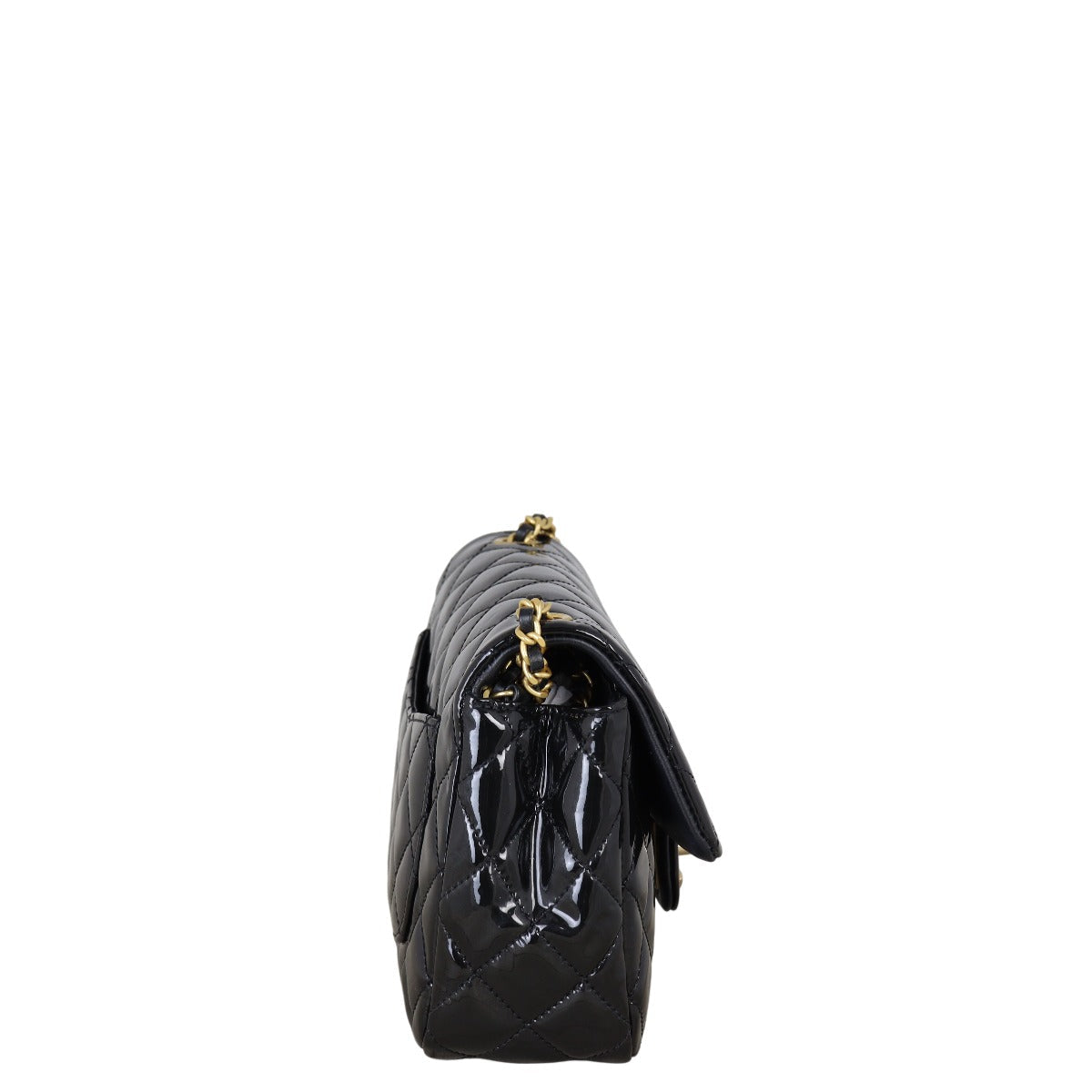 Chanel Coco de Toi Heart Chain Square Flap Bag Patent