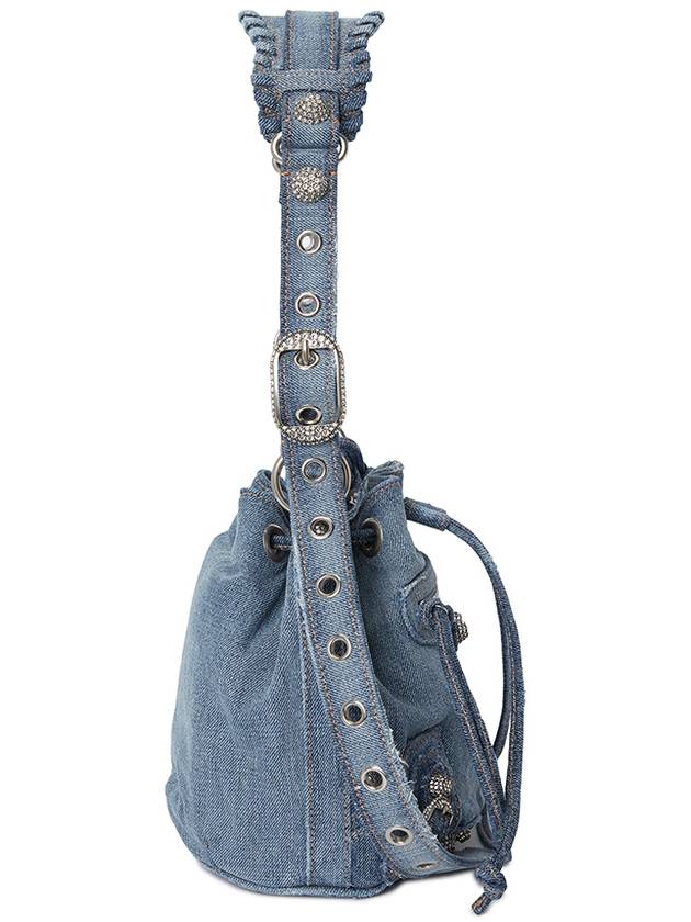 Luxury Balenciaga Trending 2025 Le Cagole XS Bucket Bag Blue