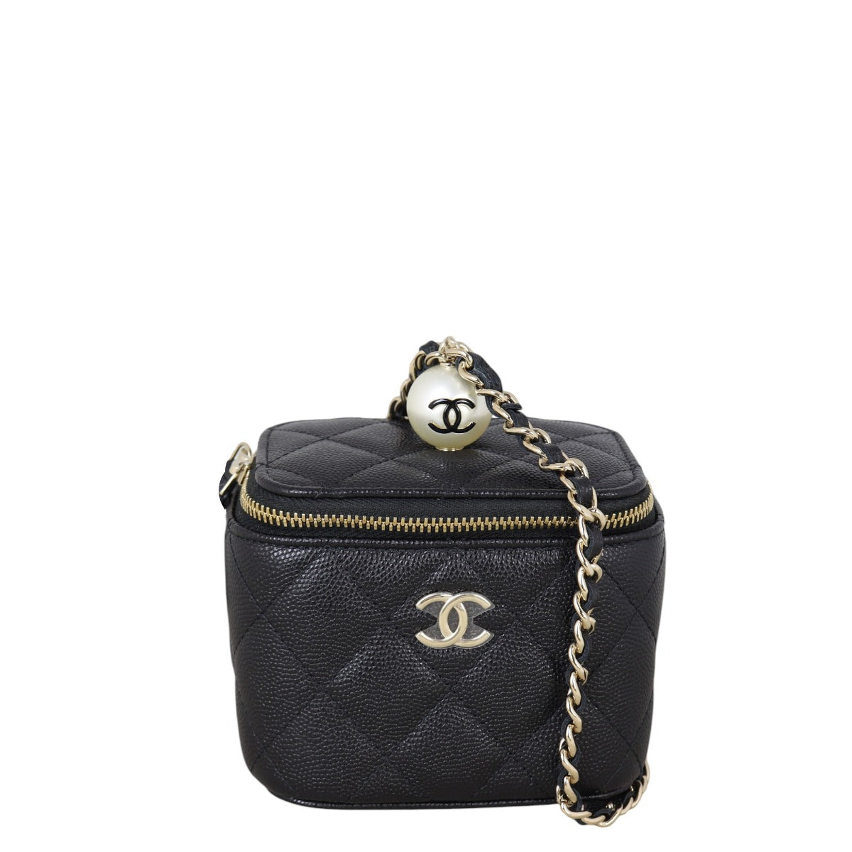 Chanel Pearl on Top Vanity Case Chain Bag Mini
