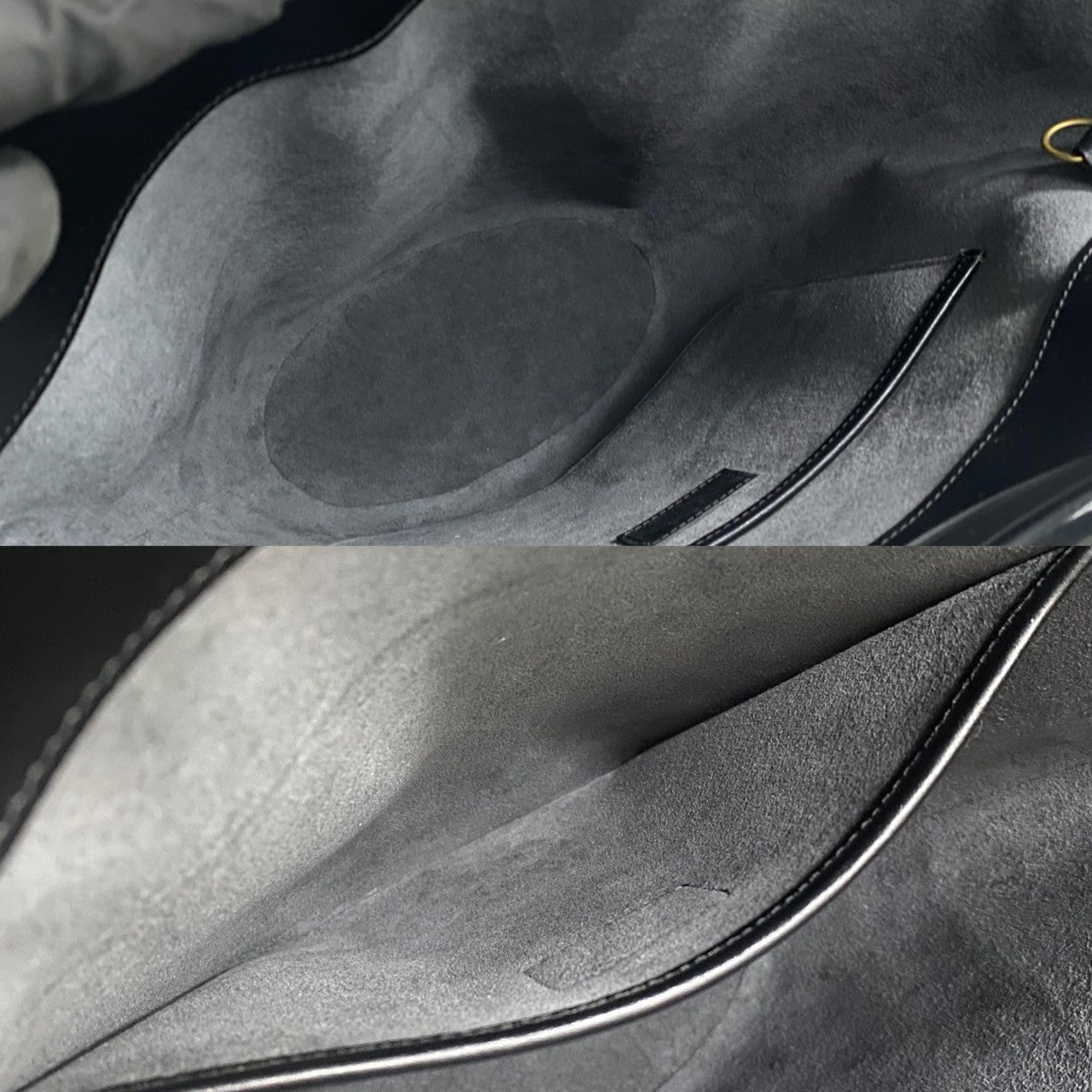 LOUIS VUITTON Handbag leather black Epi Noctumble Women