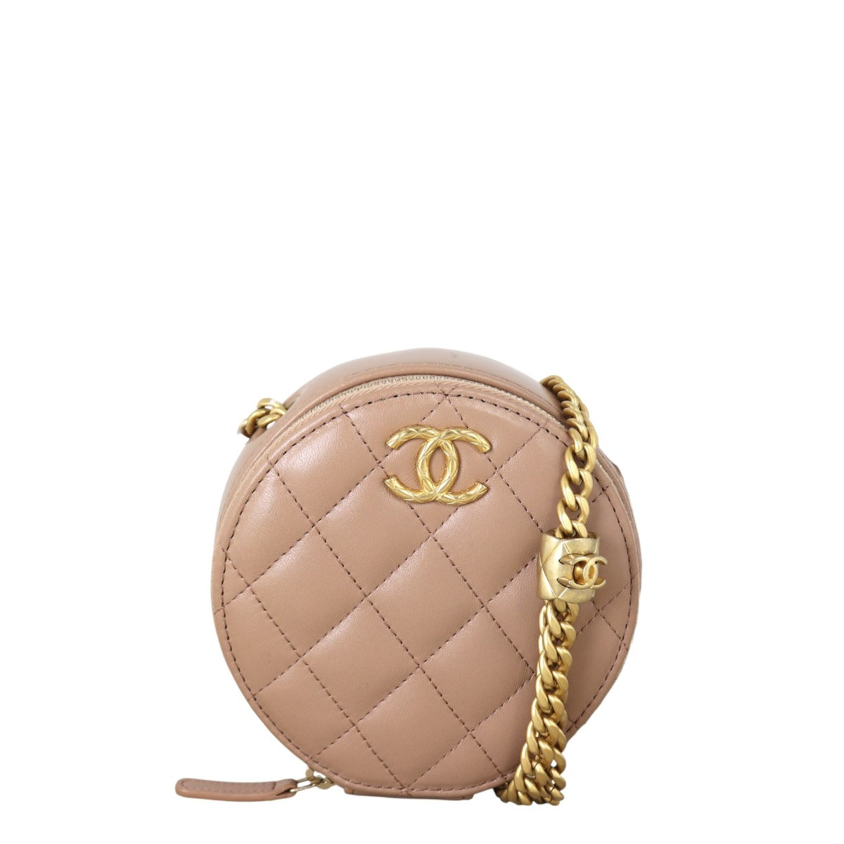 Chanel Coco Crush Round Clutch with Chain