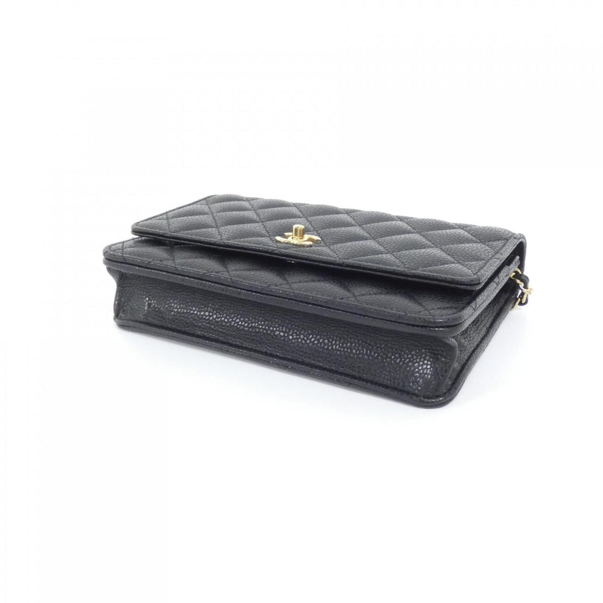 Chanel Caviar Skin Wallet on Chain Crossbody