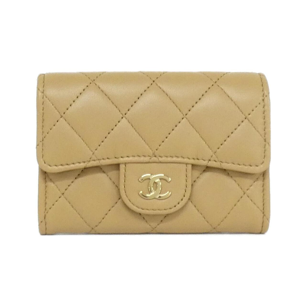 Chanel Timeless Classic Line Lambskin Card Case Handbag