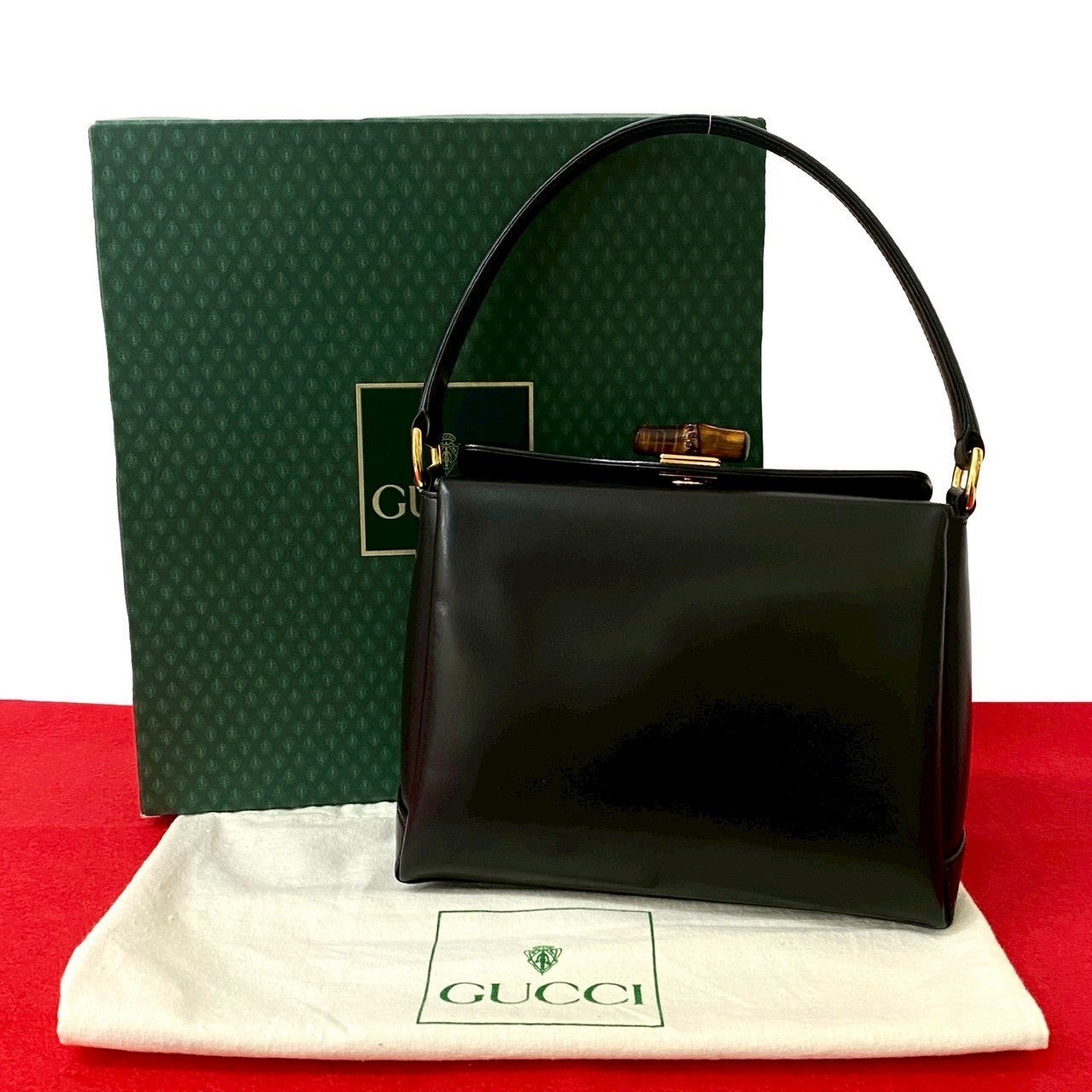 Gucci Bamboo Leather Handbag