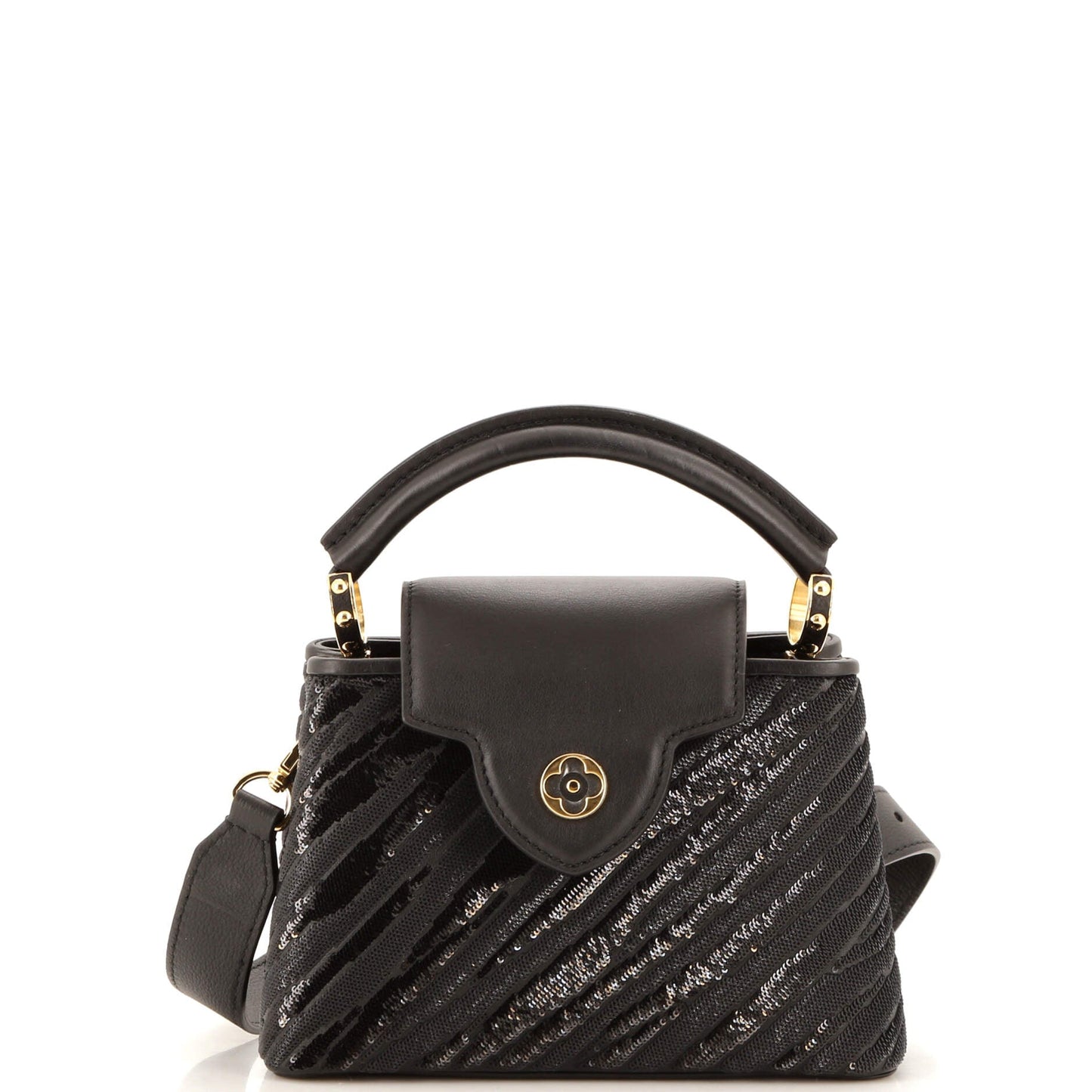 Louis Vuitton Capucines Bag Sequins with Leather Mini
