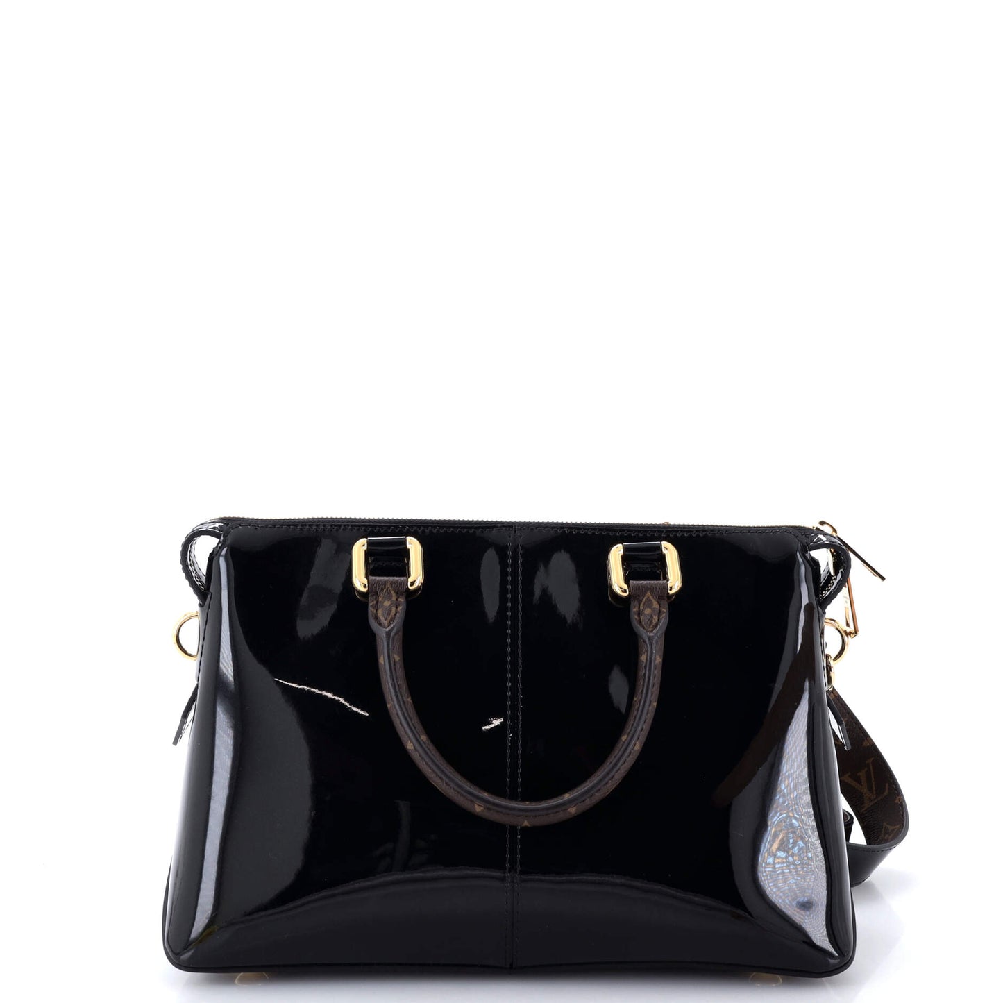 Louis Vuitton Miroir Handbag Vernis with Monogram Canvas