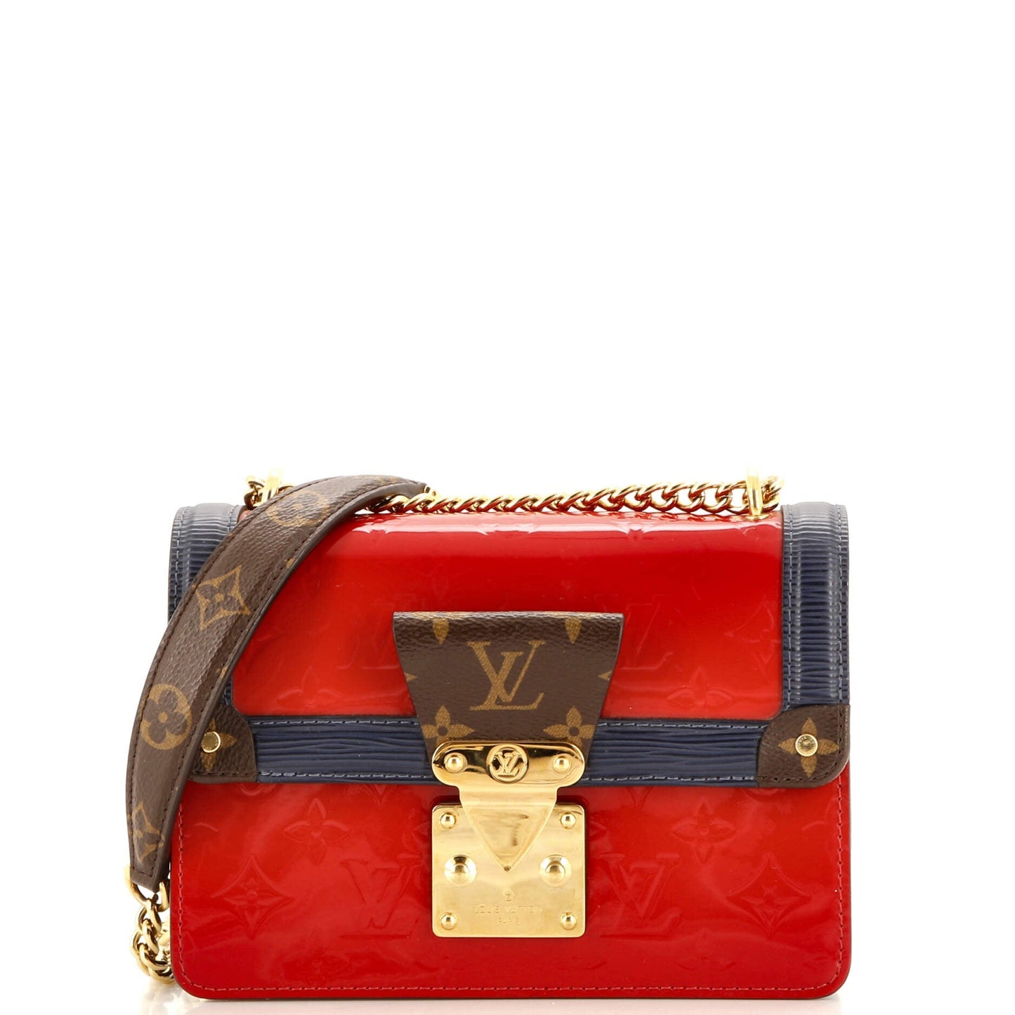 Louis Vuitton Wynwood Handbag Monogram Vernis with Monogram Canvas and Epi Leather