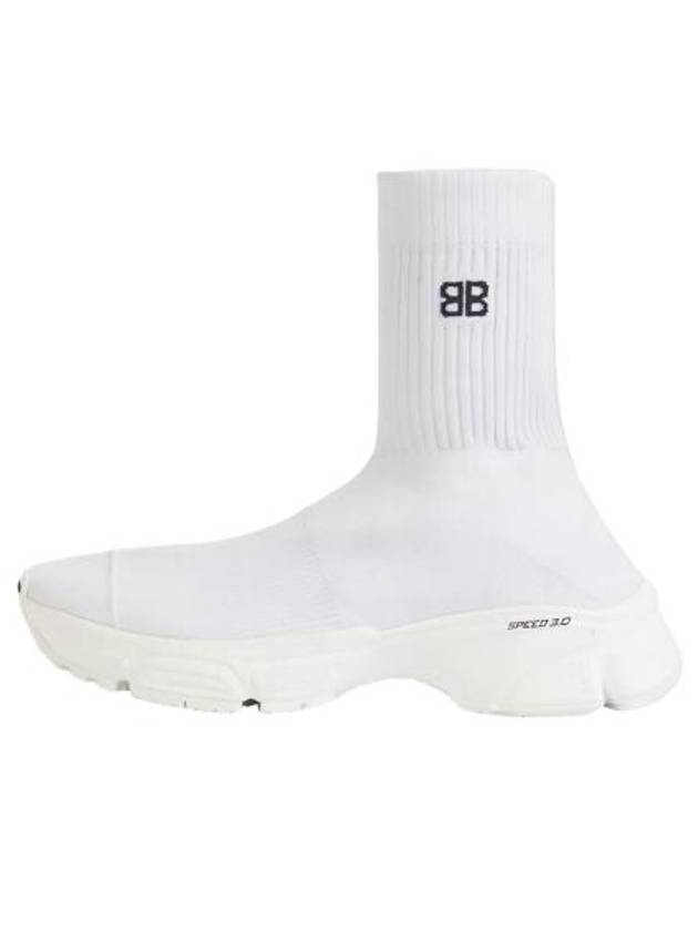 Luxury Balenciaga Trending 2025 Men's Speed 30 Knit High Top Sneakers White