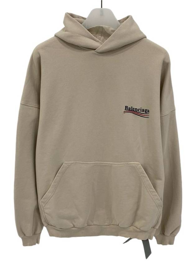 Luxury Balenciaga Trending 2025 Embroidered Logo Cotton Hoodie Beige