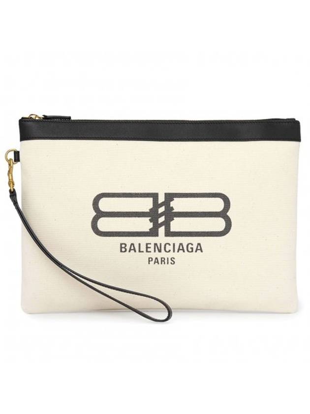 Luxury Balenciaga Trending 2025 Flat Jumbo Clutch Bag Ivory