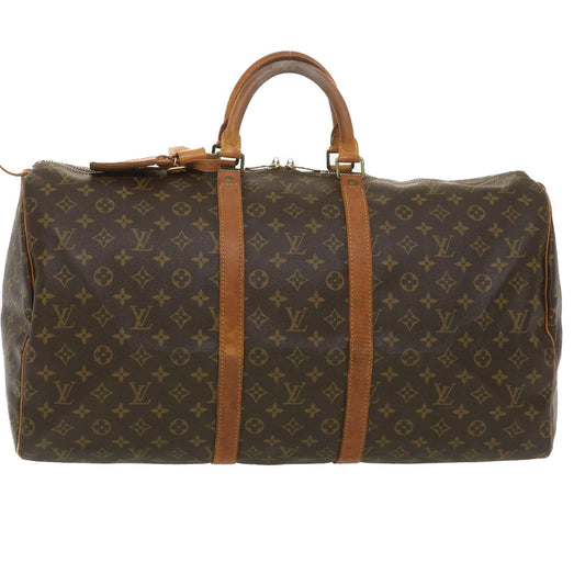 LOUIS VUITTON Monogram Keepall 55 Boston Bag M41424 LV 38737