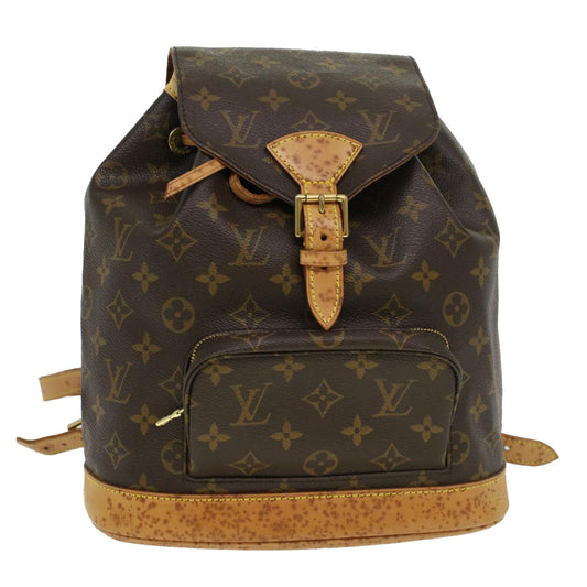 LOUIS VUITTON Monogram Montsouris MM Backpack M51136 LV 39698