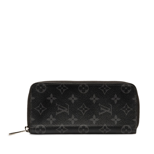 Black Louis Vuitton Monogram Eclipse Zippy Wallet